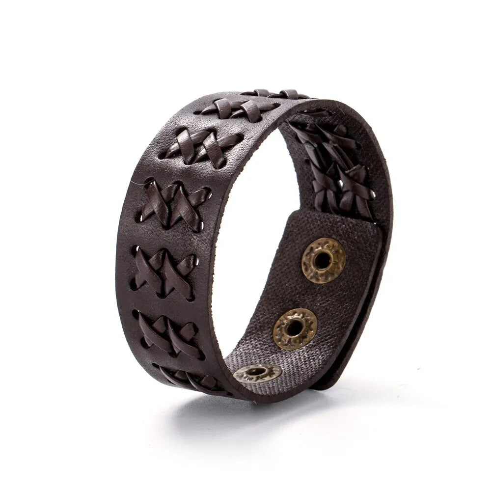 Leather Bracelet - Wide